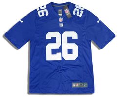 2018 NEW YORK GIANTS BARKLEY #26 NIKE GAME JERSEY (HOME) M - W/TAGS