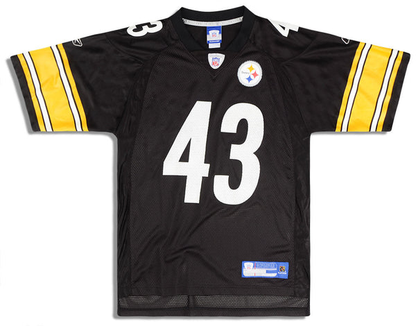 2005-06 PITTSBURGH STEELERS POLAMALU #43 REEBOK ON FIELD JERSEY (HOME) -  Classic American Sports