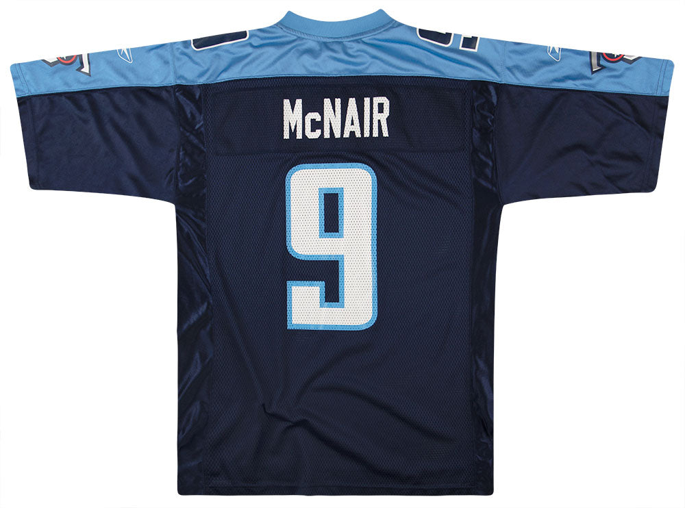 2002-04 TENNESSEE TITANS McNAIR #9 REEBOK ON FIELD JERSEY (HOME) M