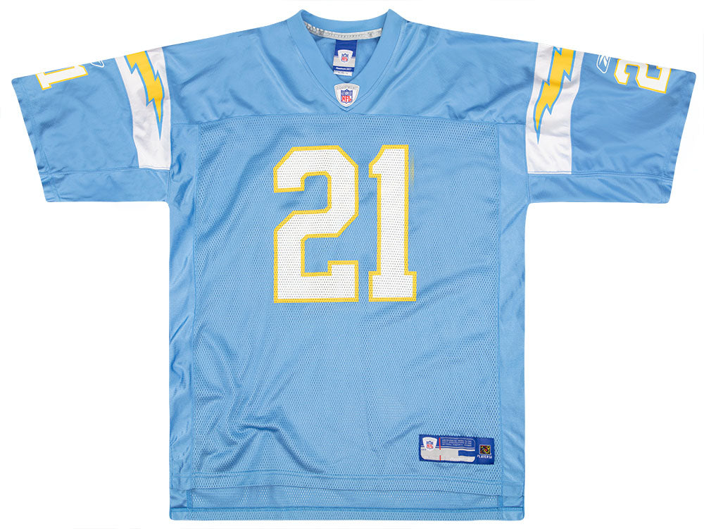 2005-06 SAN DIEGO CHARGERS TOMLINSON #21 REEBOK ON FIELD JERSEY (AWAY) -  Classic American Sports