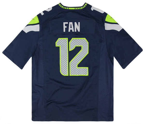 2012-18 SEATTLE SEAHAWKS FAN #12 NIKE GAME JERSEY (HOME) L