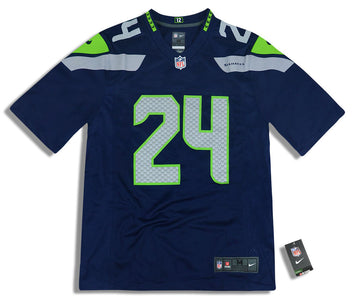 2019 SEATTLE SEAHAWKS LYNCH #24 NIKE GAME JERSEY (HOME) M - W/TAGS