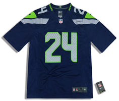 2019 SEATTLE SEAHAWKS LYNCH #24 NIKE GAME JERSEY (HOME) M - W/TAGS
