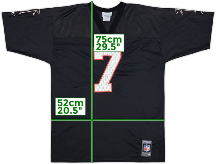 2001 Atlanta Falcons Vick #7 Reebok Home Jersey - 8/10 - (XL.Boys)