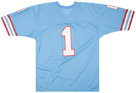 1990-93 HOUSTON OILERS MOON #1 CHAMPION JERSEY (HOME) XL