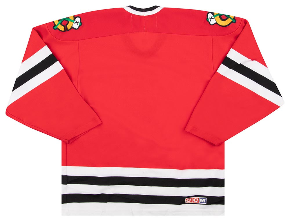 CCM, Shirts, Center Ice Authentic Vintage Chicago Blackhawks Hockey  Jersey Ccm Xl Red Black
