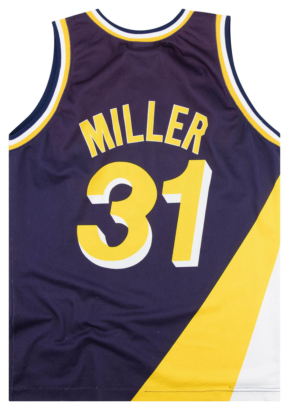 1991-97 INDIANA PACERS MILLER #31 CHAMPION JERSEY (AWAY) L