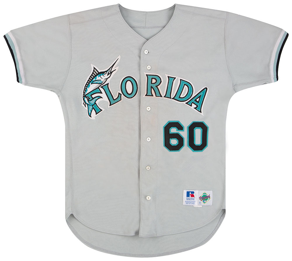 1993-97 FLORIDA MARLINS #60 AUTHENTIC RUSSELL ATHLETIC JERSEY (AWAY) L