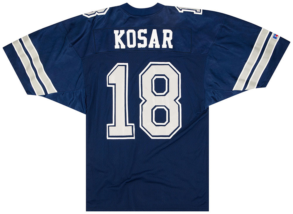 1993 DALLAS COWBOYS KOSAR #18 RUSSELL ATHLETIC JERSEY (HOME) XL
