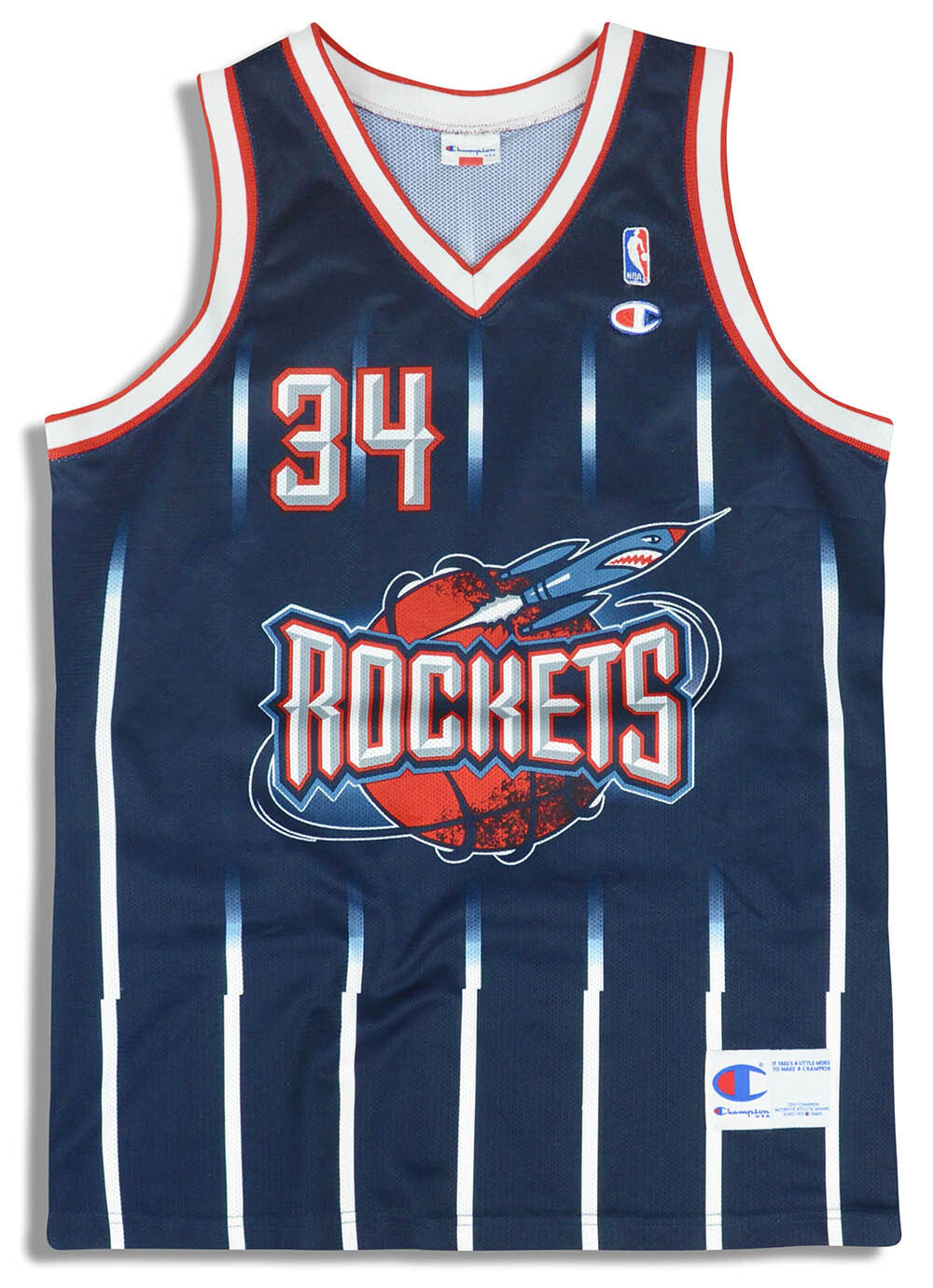 Houston Rockets: 1990's Champion Fullzip Shooting Shirt (L/XL
