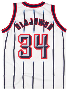 HOUSTON ROCKETS HAKEEM OLAJUWON #34 BASKETBALL SHIRT JERSEY CHAMPION NBA sz  S ME