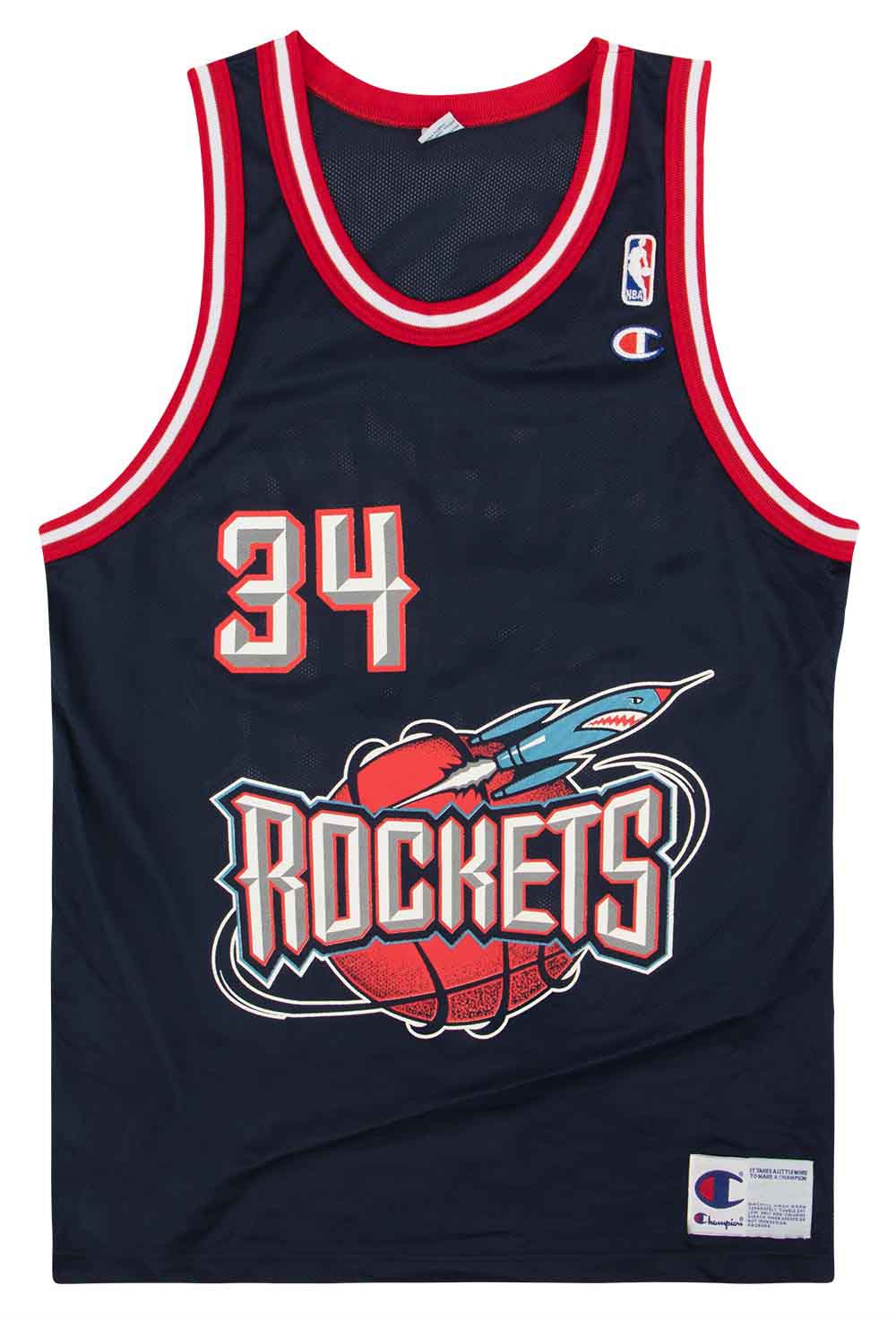Vintage Houston Rockets NBA Jersey 34 Olajuwon Champion 90s -  Finland