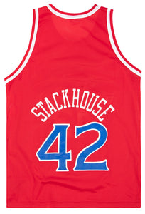 Lot Detail - 1995-96 Jerry Stackhouse Philadelphia 76ers Game-Used Home  Jersey