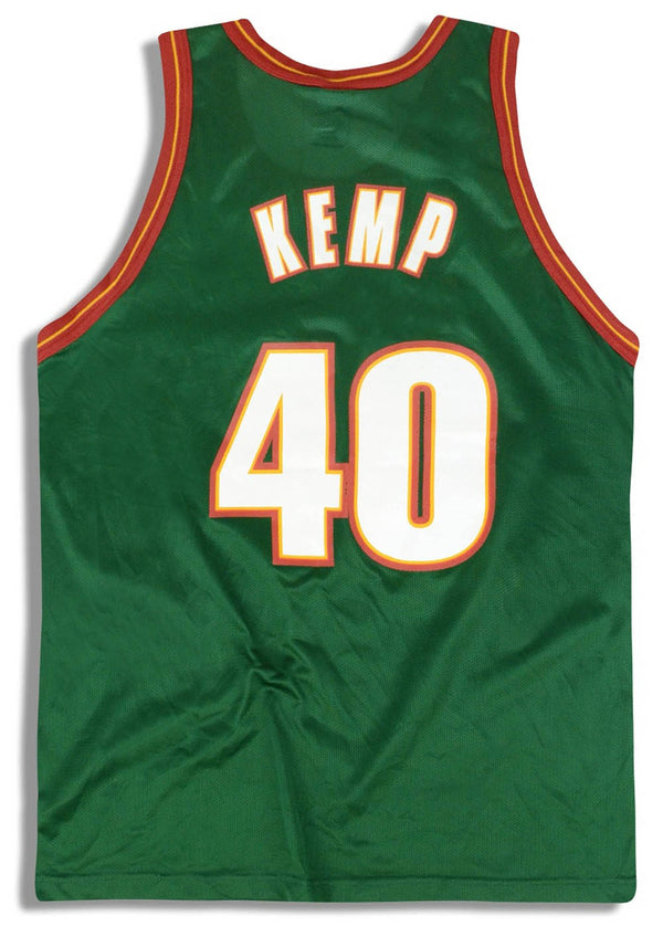 1995-97 Seattle SuperSonics Champion Home Jersey Kemp #40 (XL) 9/10 –  Greatest Kits
