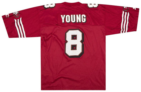 1996-98 SAN FRANCISCO 49ERS YOUNG #8 STARTER JERSEY (HOME) L