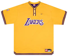 2000's LA LAKERS NIKE SHOOTING SHIRT L - Classic American Sports