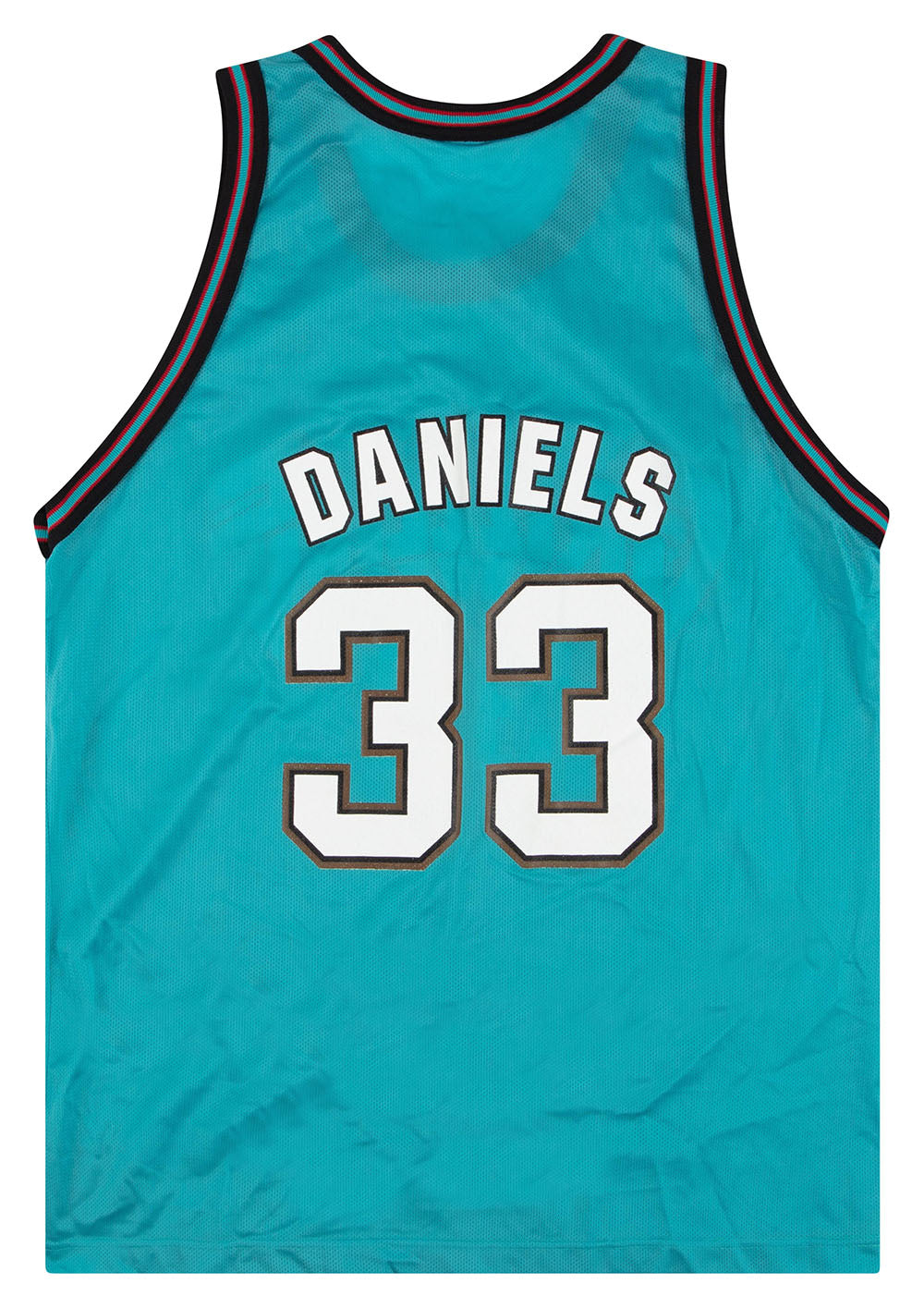 1997-98 VANCOUVER GRIZZLIES DANIELS #33 CHAMPION JERSEY (AWAY) XL