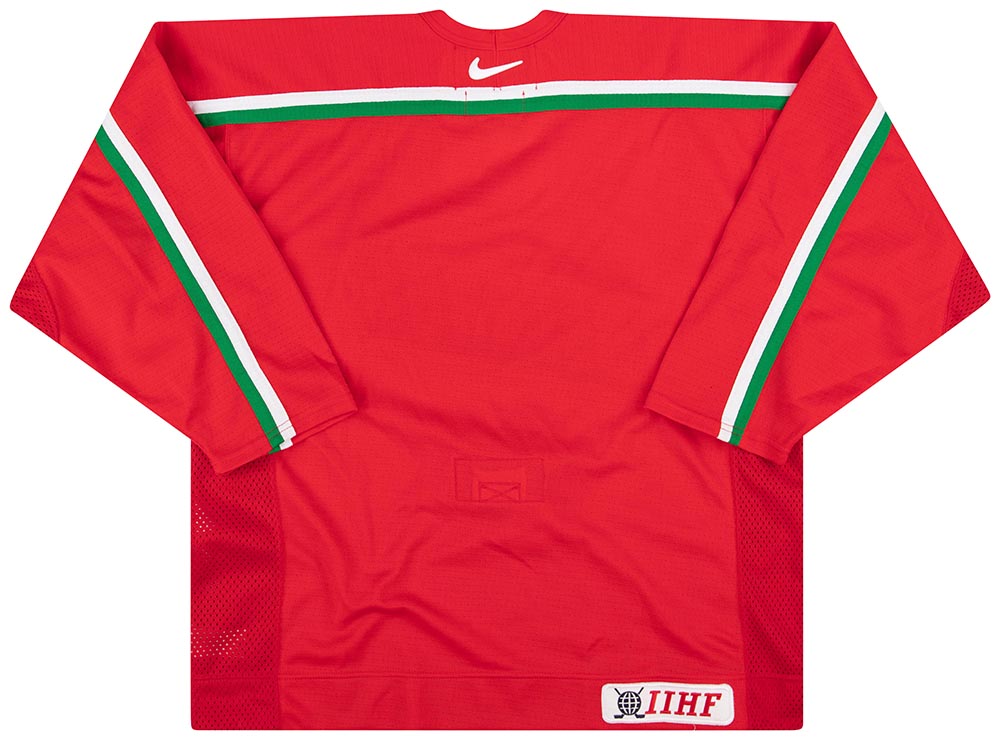 1998-02 BELARUS NATIONAL HOCKEY TEAM AUTHENTIC NIKE JERSEY (HOME) 3XL
