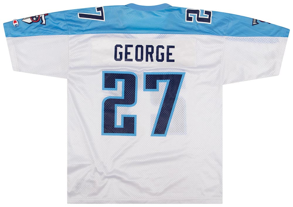 Puma NFL Tennessee Titans #27 Eddie George Red Jersey Youth Medium 10-12