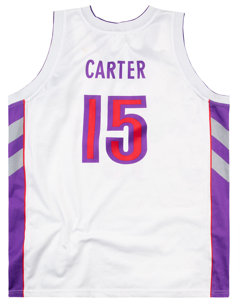 Toronto Raptors #15 Vince Carter Throwback Champion Youth Large Jersey