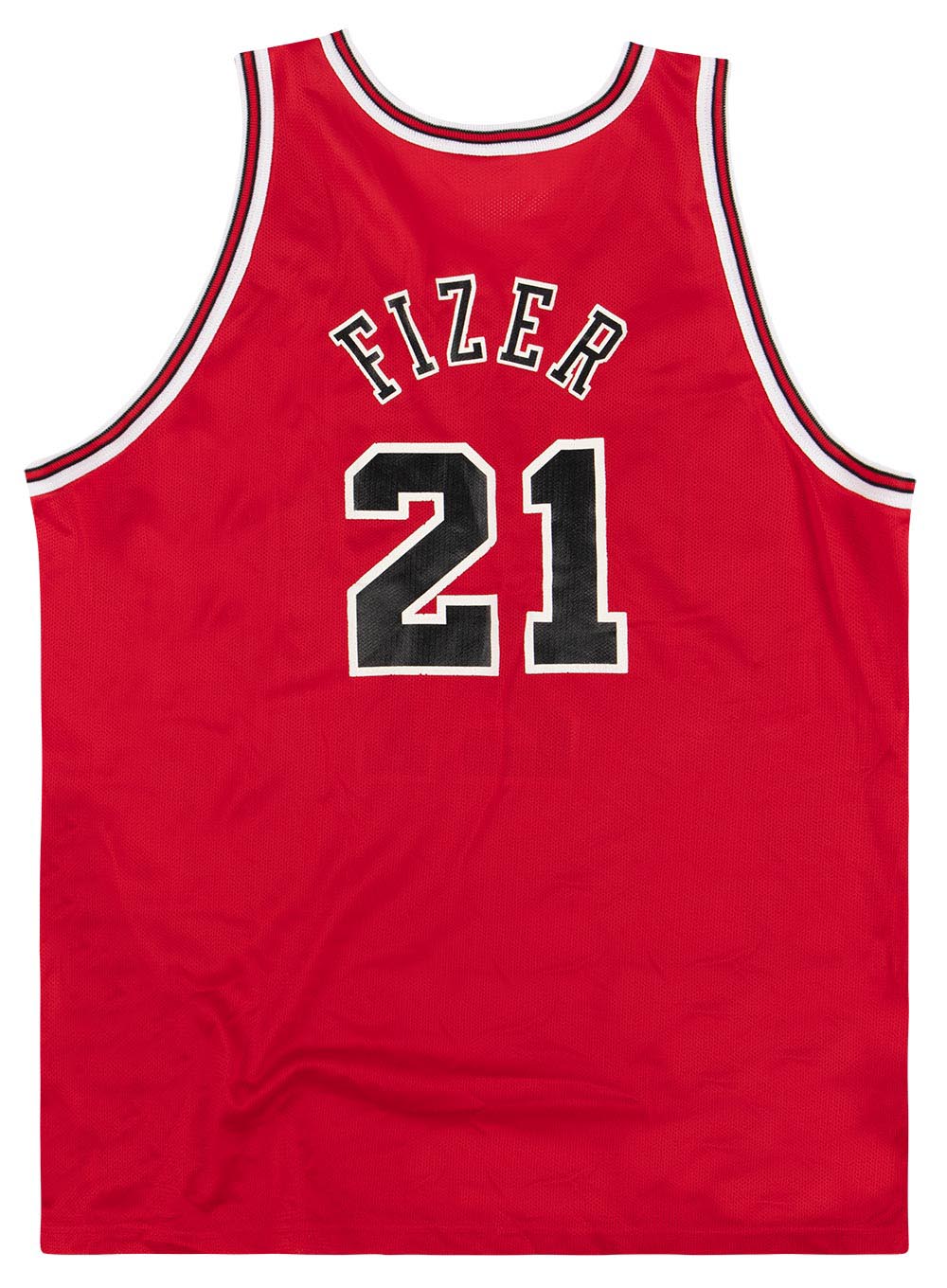 Marcus Fizer Chicago Bulls #21 Autographed Jersey wCOA and Tags
