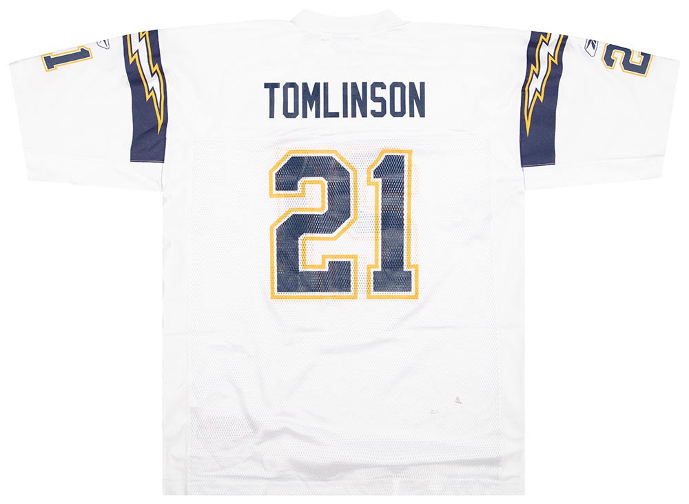 2002-04 SAN DIEGO CHARGERS TOMLINSON #21 REEBOK ON FIELD JERSEY