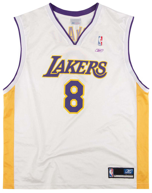 Kobe Bryant LA Lakers White Reebok 24 Jersey XL - 5 Star Vintage