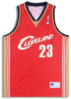 2003-10 CLEVELAND CAVALIERS JAMES #23 CHAMPION JERSEY (AWAY) S