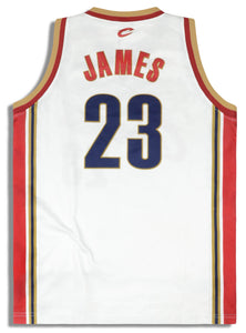 2003-10 CLEVELAND CAVALIERS JAMES #23 CHAMPION JERSEY (HOME) Y