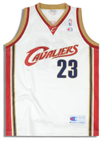 2003-10 CLEVELAND CAVALIERS JAMES #23 CHAMPION JERSEY (HOME) XL