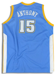 2003-10 AUTHENTIC DENVER NUGGETS ANTHONY #15 CHAMPION JERSEY (AWAY) XXL