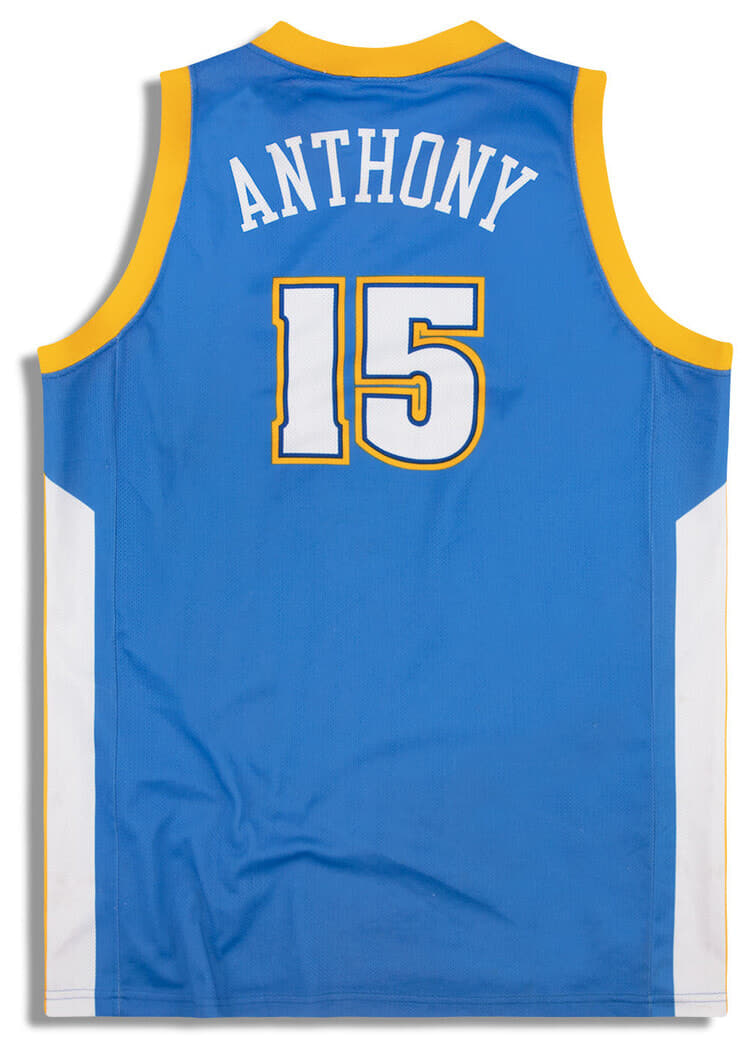 2003-10 DENVER NUGGETS ANTHONY #15 CHAMPION JERSEY (AWAY) Y