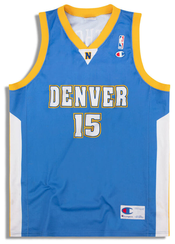 Vintage Denver Nuggets Carmelo Anthony #15 Nike Jersey Size Large White Nba