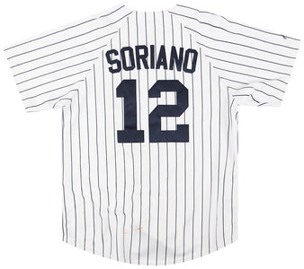 2003 NEW YORK YANKEES SORIANO #12 MAJESTIC JERSEY (HOME) L
