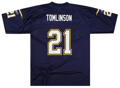 2005-06 SAN DIEGO CHARGERS TOMLINSON #21 REEBOK REPLICA JERSEY (HOME) XL