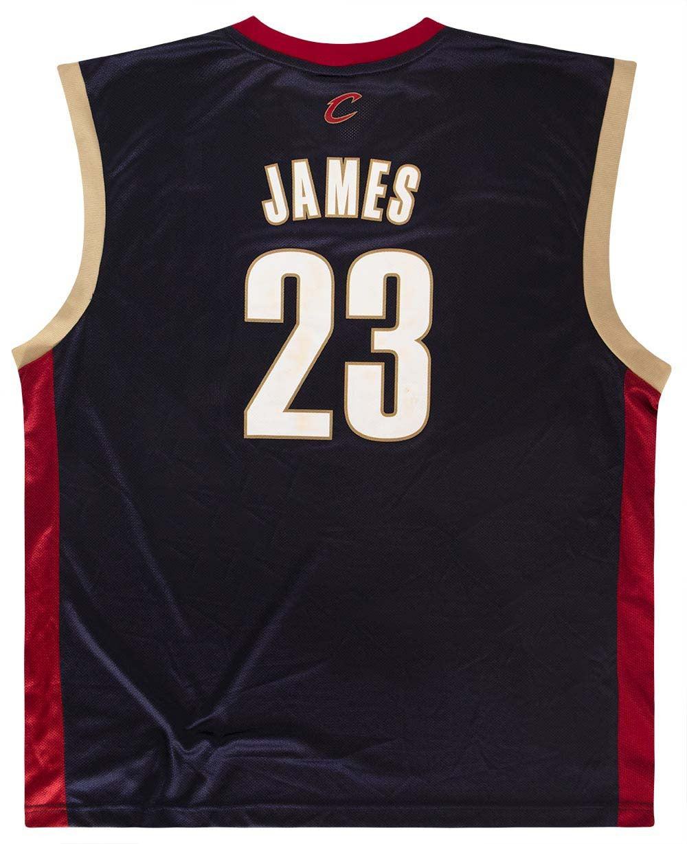 LeBron James Black Gold Cleveland Cavaliers Cavs NBA Jersey (XL