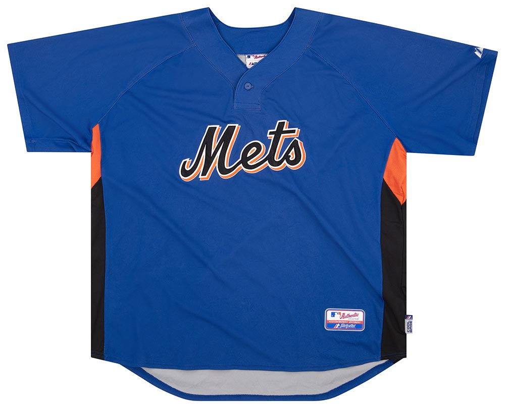 2007-10 NEW YORK METS AUTHENTIC MAJESTIC BATTING PRACTICE JERSEY L -  Classic American Sports
