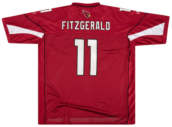 2007 ARIZONA CARDINALS FITZGERALD #11 REEBOK ON FIELD JERSEY (HOME) XX -  Classic American Sports