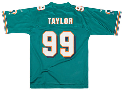 2007 MIAMI DOLPHINS TAYLOR #99 REEBOK ON FIELD JERSEY (HOME) M