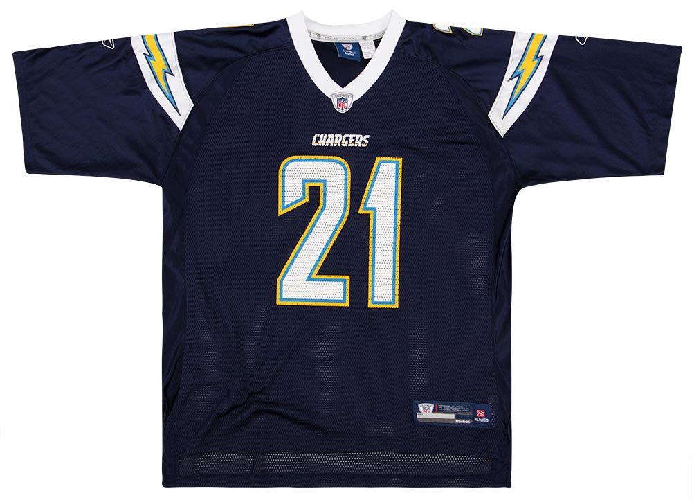 2008-09 SAN DIEGO CHARGERS TOMLINSON #21 REEBOK ON FIELD JERSEY (HOME) -  Classic American Sports