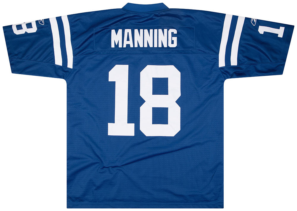 2008-11 INDIANAPOLIS COLTS MANNING #18 REEBOK PREMIER JERSEY (HOME) XL