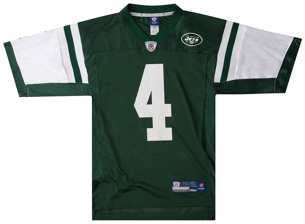 Brett Favre Authentic New York Jets Jersey by Reebok, Green, size 52