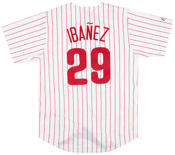 RAUL IBANEZ #29 PHILADELPHIA PHILLIES MAJESTIC MLB JERSEY FREE
