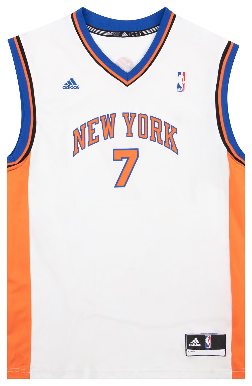 Carmelo Anthony #7 New York Knicks Jersey Adidas Size Small Home White
