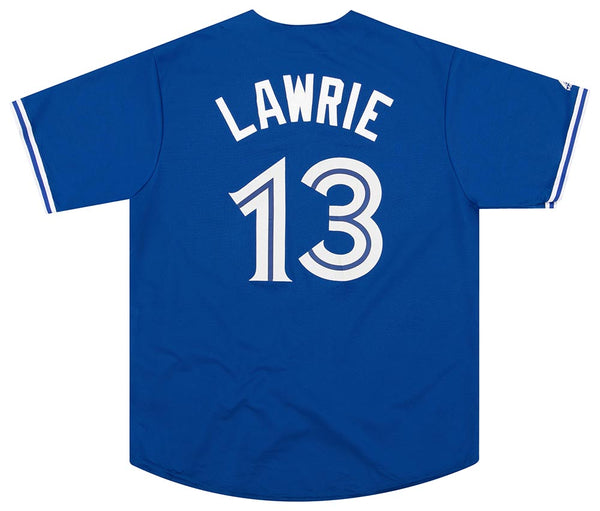 2012-14 TORONTO BLUE JAYS LAWRIE #13 MAJESTIC JERSEY (AWAY) XXL