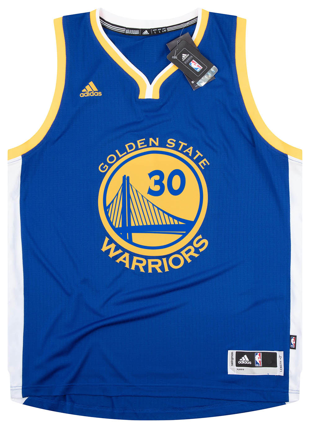 adidas Golden State Warriors Curry Jersey 'Blue Yellow' A45910 - KICKS CREW