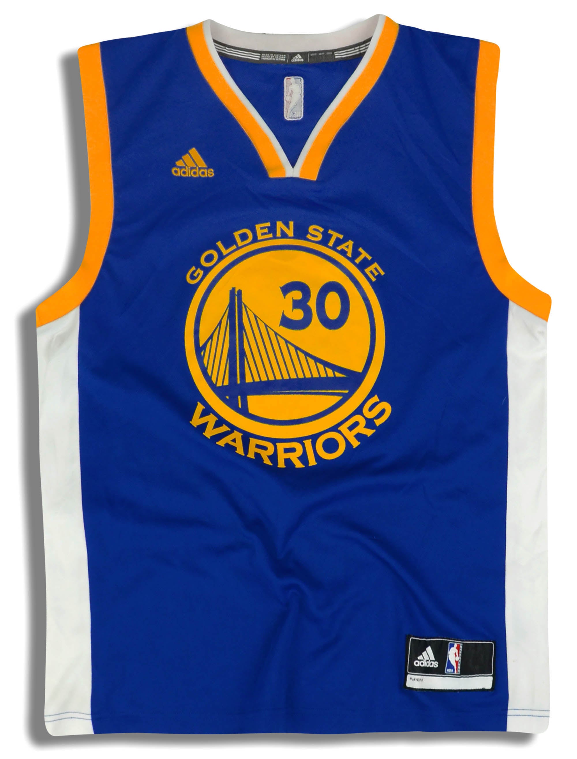Steph Stephen Curry 30 Golden State Warriors Bl Sewn Jersey NEW w/ Tag Youth  Med