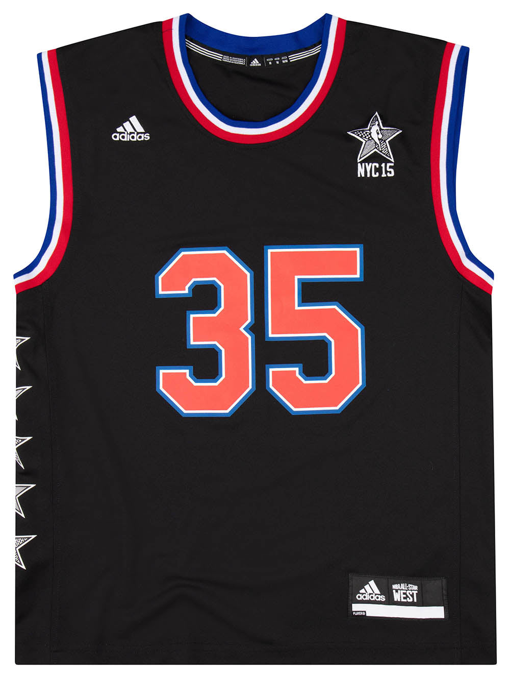 2015 NBA ALL-STAR DURANT #35 ADIDAS JERSEY M - Classic American Sports