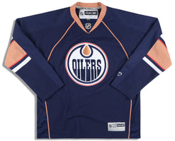 1999-00 EDMONTON OILERS PRO PLAYER JERSEY (HOME) Y - Classic American Sports