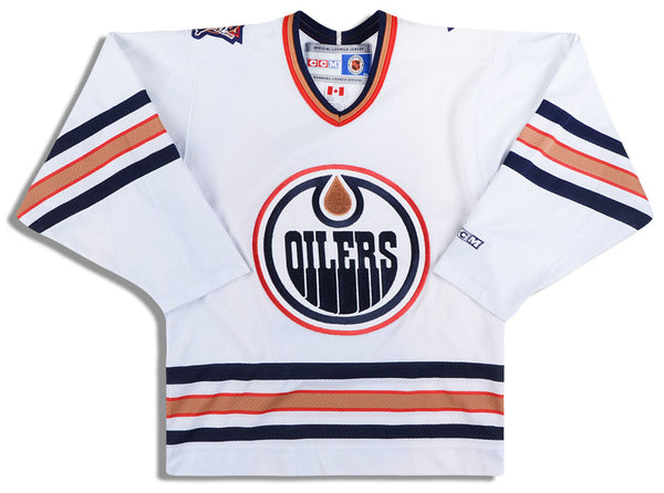 Edmonton Oilers Retro Navy CCM 4100 Jersey Youth - Hockey Jersey Outlet